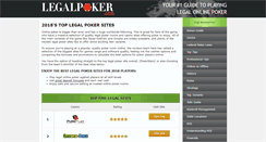 Desktop Screenshot of legalpoker.com