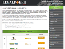 Tablet Screenshot of legalpoker.com